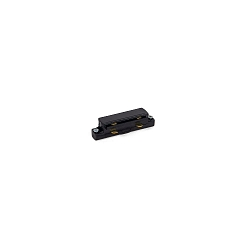 Accessory for 1-phase tracks - coupler straight, 220-240V, 16A, black