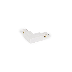 Accessory for 1-phase tracks - L-coupler right, DALI controllable, white