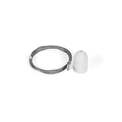 Accessory for 1-phase track - suspension set incl. fixing clamp, 150cm, white