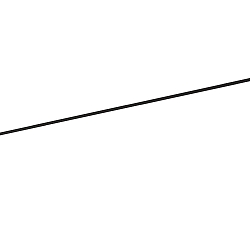 1-phase track (Recessed mounting), 200cm, black