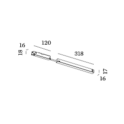 LED driver STREX 48V surface-mounted version, black
