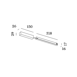 LED driver STREX 48V surface-mounted version, black