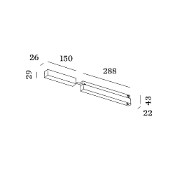 LED driver STREX 48V surface-mounted version, black