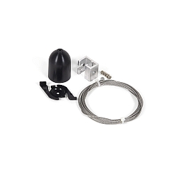 Zubeh�r f�r 3-Phasen-Schienen - Abh�ngungs-Set, 300cm, Schwarz