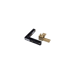 L-Verbinder f�r STREX System, Aufbau, mechanischer Anschluss links und rechts, champagner/schwarz