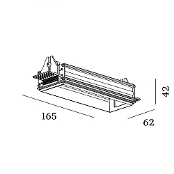 Accessory for STRANGE PETIT 3.0 - flush mounted frame aluminum