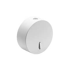 Wandbasis, rund, � 8.4cm, Aufbau, f�r 1 Pendelleuchte mit offenem Kabel (exkl.), inkl. Schalter + 2 Kabelhalterungen, wei�