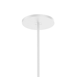 Ceiling canopy round, Halb-Einbau, � 8.4cm, for 1 luminaire, white