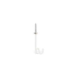 Optionaler Haken f�r Multi-Baldachin, f�r 6mm D�bel, � 0.5cm / H 9cm, Edelstahl, wei�