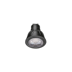 LED Reflektorlampe PAR16 LED 2700K B 6.5W GU10 220-240VAC DIM CRI90, schwarz, klar