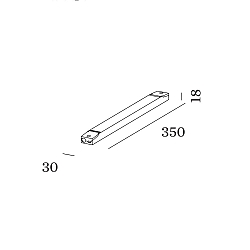 Accessory for STREX SYSTEM 48V - Power Supply for connection to feeder, 100W, DALI controllable