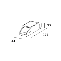 Accessory for PIRRO - LED Driver, IP20, 500mA, 20W, DALI dimmable