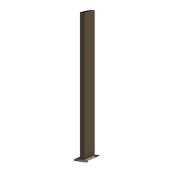 Poller f�r Wegeleuchte POLE 870 Q with fixation plate, eckig, bronze