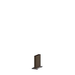 Poller f�r Wegeleuchte POLE 170 Q with fixation plate, eckig, bronze