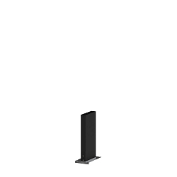 Poller f�r Wegeleuchte POLE 270 B with fixation plate, eckig, schwarz