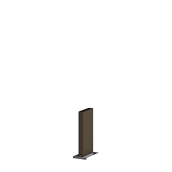 Poller f�r Wegeleuchte POLE 270 Q with fixation plate, eckig, bronze
