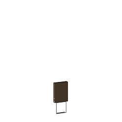 Poller f�r Wegeleuchte POLE 170 Q with concrete ground fixation, eckig, bronze
