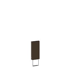 Poller f�r Wegeleuchte POLE 270 Q with concrete ground fixation, eckig, bronze