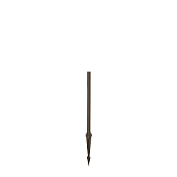 Poller f�r Wegeleuchte KIOSK POLE 400 Q incl. base and ground spike, zylindrisch, bronze