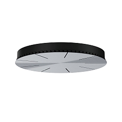 ceiling canopy 3-fold, aluminium, black