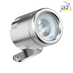 LED Aufbau-Scheinwerfer / Unterwasserleuchte, 20 Medium Spot, 1 POW-LED, 5W, IP68/IP69, Edelstahl, 3000K, 540lm