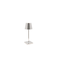 table lamp POLDINA MINI IP65, chrome, glossy dimmable