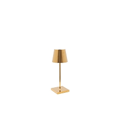 table lamp POLDINA MINI IP65, glossy, gold dimmable