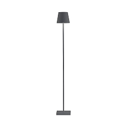 battery floor lamp POLDINA L dimmable, adjustable IP54, dark grey, powder coated dimmable