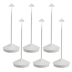 battery table lamp PINA TAVOLO PRO set of 6 IP65, white dimmable