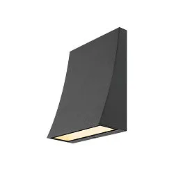 DELWA WIDE LED Outdoor Wall luminaire, 3000K, 100°, IP44, anthracite