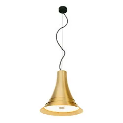 Premium-LED Pendelleuchte BATO 35 PD, Ø 35cm, 21W 2500K 1300lm 100°, TRIAC dimmbar, Messing gebürstet