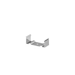 GRAZIA 20 LED Aufbauprofil gerillt, Montageclip sichtbar, 2 Stk.