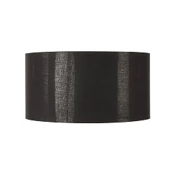 Textil-Schirm FENDA, Rund, Ø 70cm, Schwarz / Kupfer