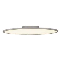 LED Deckenleuchte PANEL 60 ROUND, Ø 60cm, UGR , 42W 4000K 3350lm 110°, silbergrau