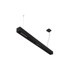 Premium-LED Pendelleuchte Q-LINE PD, 100cm, für BAP, 45W, TRIAC dimmbar, Schwarz, 3000K 2100lm