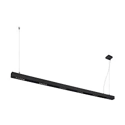 Premium-LED Pendelleuchte Q-LINE PD, 200cm, für BAP, 85W, TRIAC dimmbar, Schwarz, 3000K 4200lm