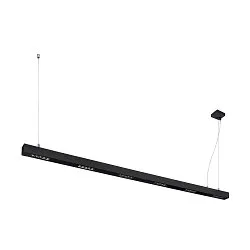Premium-LED Pendelleuchte Q-LINE PD, 200cm, für BAP, 85W, TRIAC dimmbar, Schwarz, 4000K 4600lm