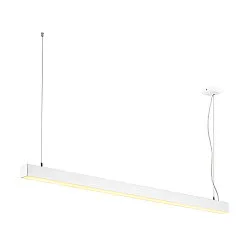LED Pendant luminaire Q-LINE PD DALI Single, length 142cm, 47W 3000K 3700lm 120°, white