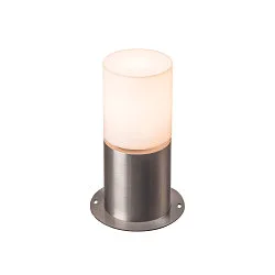 Pollerleuchte ROX ACRYL, IP65 IK02, zylindrisch, E27 max. 20W, Edelstahl 304 / Diffusor opalweiß, offenes Kabel, 60cm