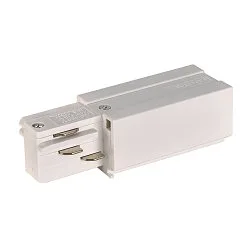 EUTRAC Einspeiser für 3-Phasen HV-Schiene Erde rechts, Einspeiser 2, weiß