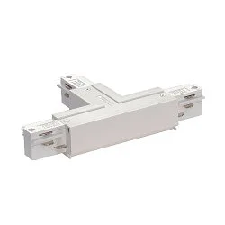 EUTRAC T-Verbinder 2 für 3-Phasen HV-Schiene, Erde rechts / innen, weiß