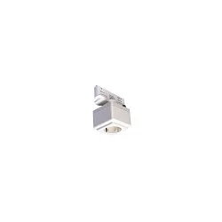EUTRAC Steckdose mit Adapter für 3-Phasen-Stromschienen, weiß