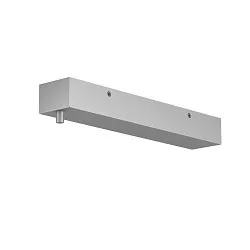 Montagezubehör für H-PROFIL, Rosette / Anschlussbox eckig, Silber