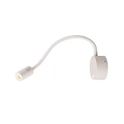 Premium-LED Displayleuchte DIO FLEX PLATE, mit Flex-Arm und Schalter, 1.9W 45°, 3000K 82lm, Weiß