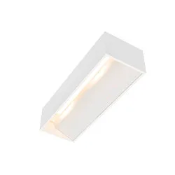 LED Wall luminaire LOGS IN L, 17W, 3000K, 1100lm, TRIAC dimmable, white