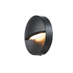 Außenleuchte DOWNUNDER OUT ROUND WL LED Wandeinbauleuchte, 4,5W, 3000/4000K, 140lm, IP65, anthrazit