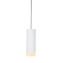 Pendelleuchte ASTINA, Zylindrisch, GU10 QPAR51, offenes Kabelende, ohne Baldachin / Adapter, weiß