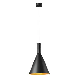 Pendelleuchte PHELIA 280, E27, schwarz/gold