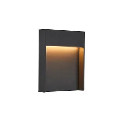 LED Außenwandleuchte FLATT, IP65 IK03, eckig, 13W 3000/4000K (CCT Switch), anthrazit matt