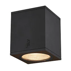 Premium-LED Outdoor Ceiling luminaire ENOLA SQUARE CCT, IP65 IK02, M-size, 10W 3000 / 4000K 700 / 800lm 38°, CRi>90, anthracite